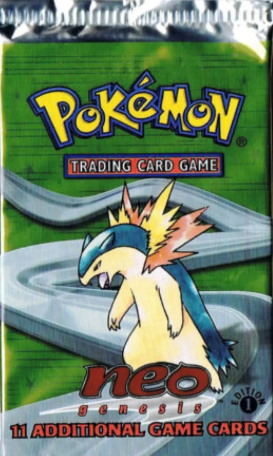 Neo Genesis first-edition booster pack wrapper