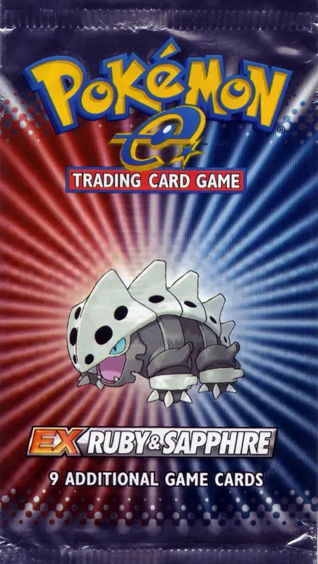 Ruby and Sapphire booster pack wrapper