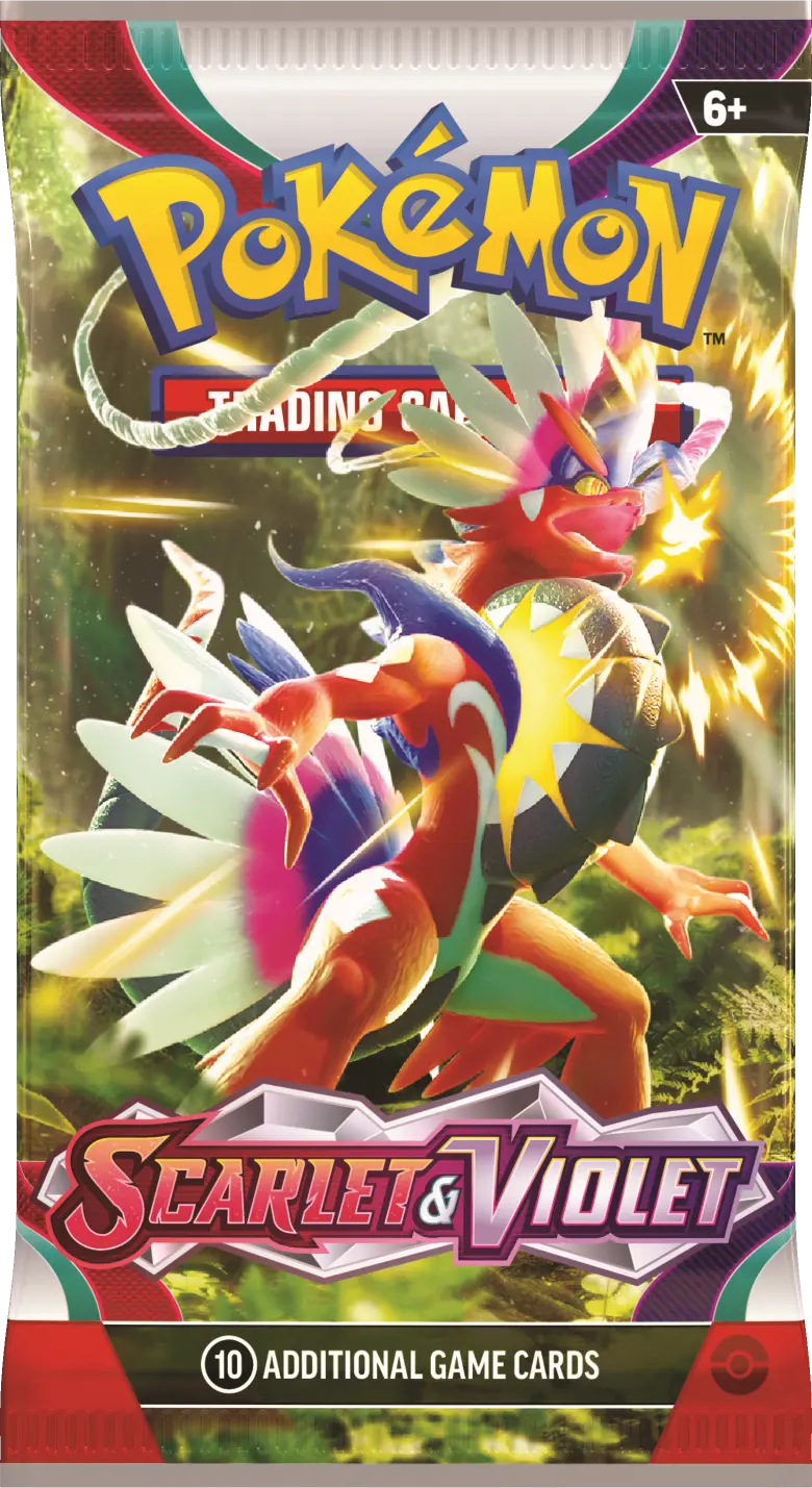 Scarlet and Violet booster pack wrapper